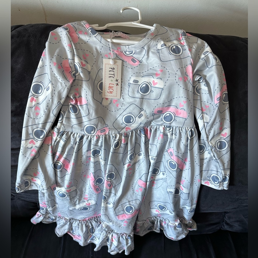 Gray and Pink Kids dress